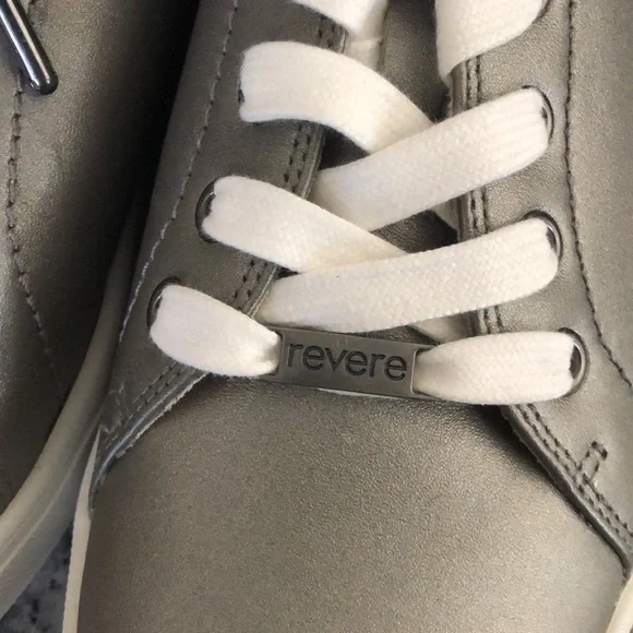 NewREVERE Limoges LEATHER LACE-UP Shoes Slate Peacock NWOB - Picture 9 of 10